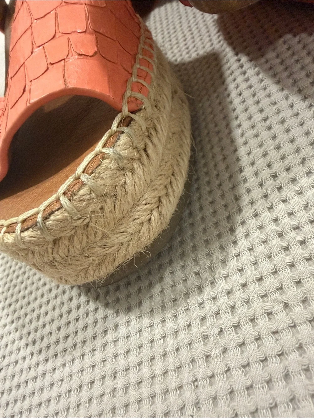 Franco Sarto Coral Textured Espadrille Wedge Sandals - Women